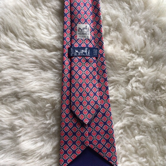 Hermes Paris 100% Silk Tie Made in France 7271 MA - Picture 2 of 16